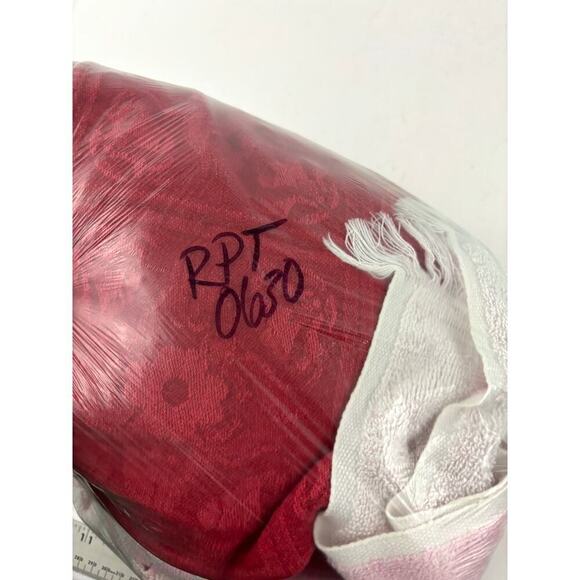 VTG 5x Cotton Blend Towel Soft Pink Red Floral Bath Hand Towels Reversible - Picture 7 of 7